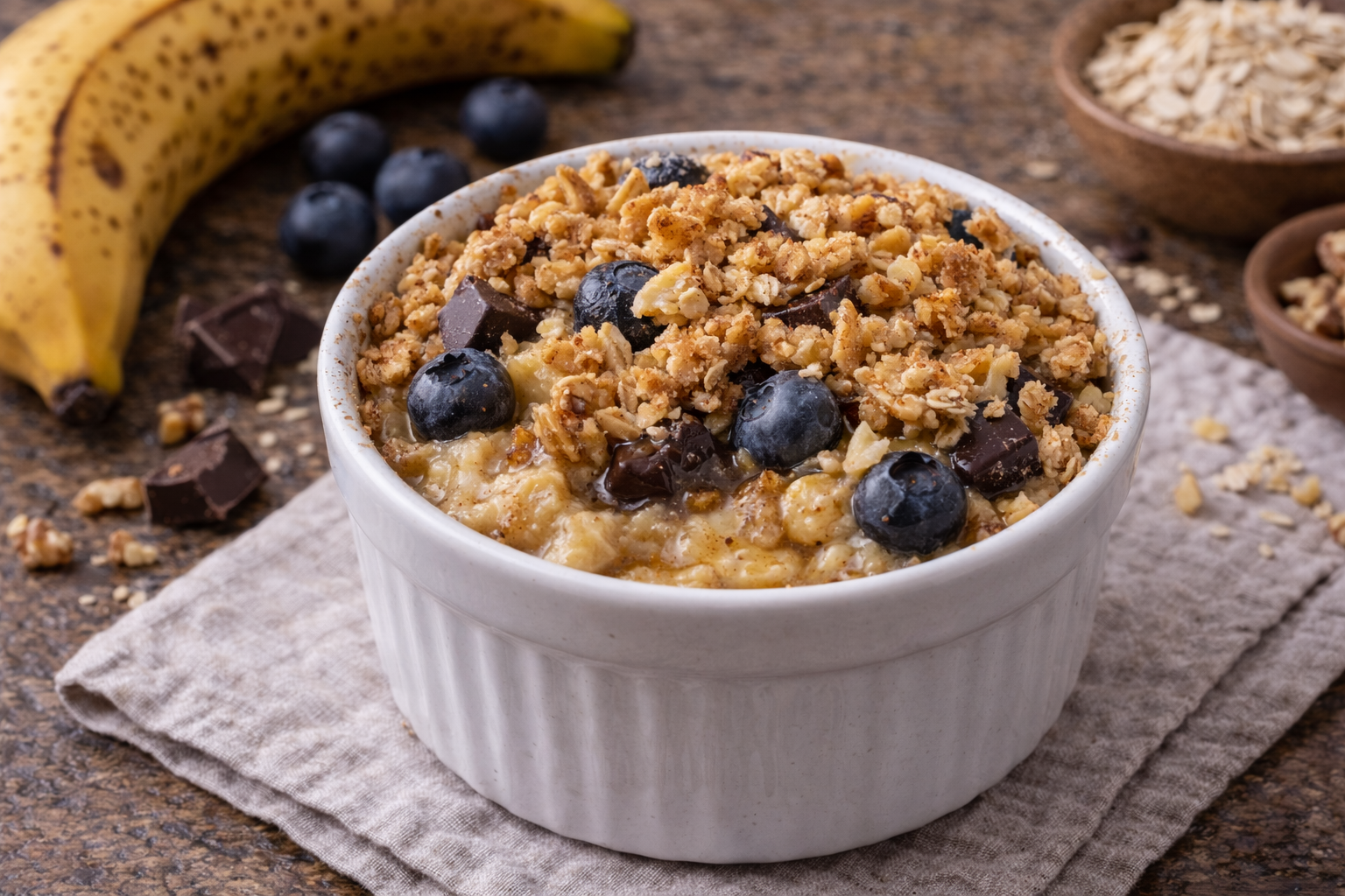 Crumble de Banana — sobremesa funcional