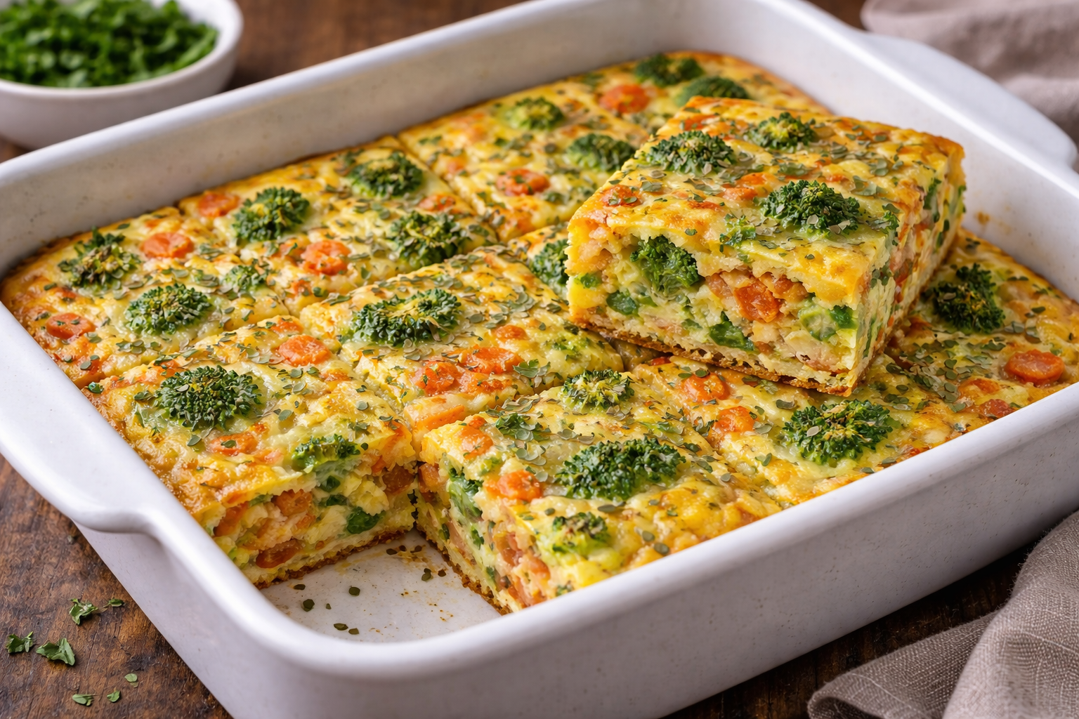 Omelete de Forno com Legumes