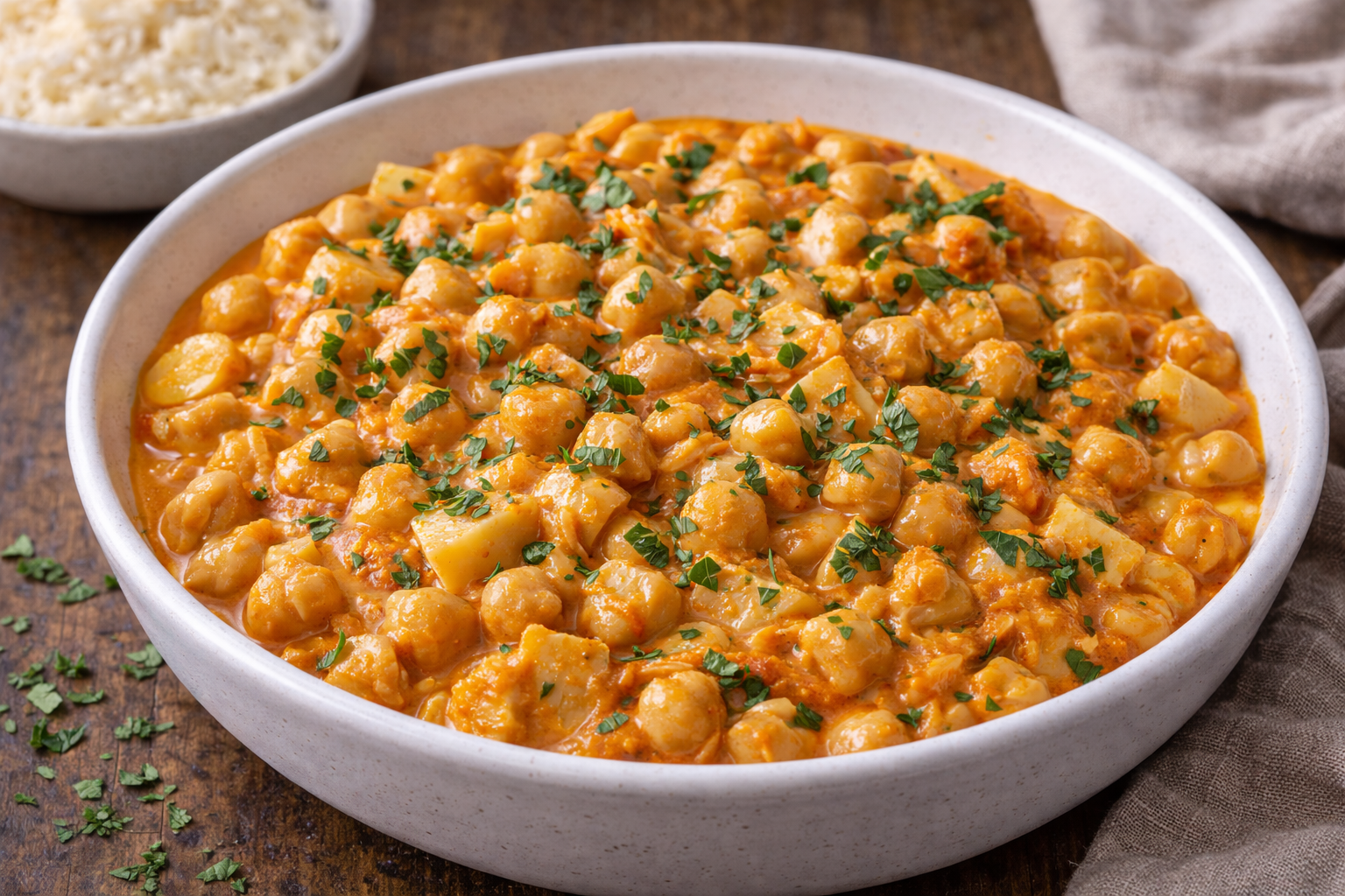 Strogonoff de grão de bico